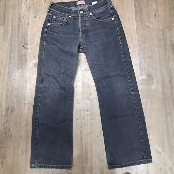 [BUNJANG] Levi's Black Wide Straight Fit Jeans / 리바이스 청바지 블랙 와이드 스트레이트 핏 9