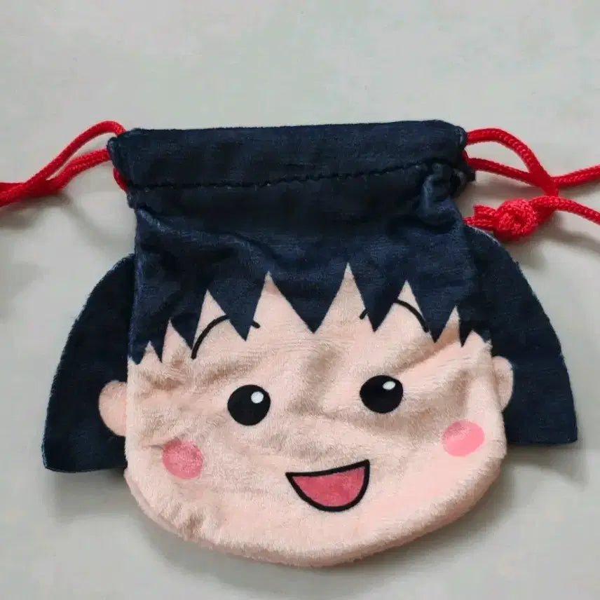 [BUNJANG] Chibi Maruko-chan Maruko Drawstring Pouch / [치비마루코짱] 마루코는아홉살 마르코 복주머니 파우치 팝니다
