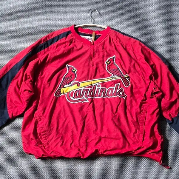 [BUNJANG] MLB St. Louis Cardinals Majestic Warm-Up Jacket XL / mlb 마제스틱 세인트루이스 웜업
