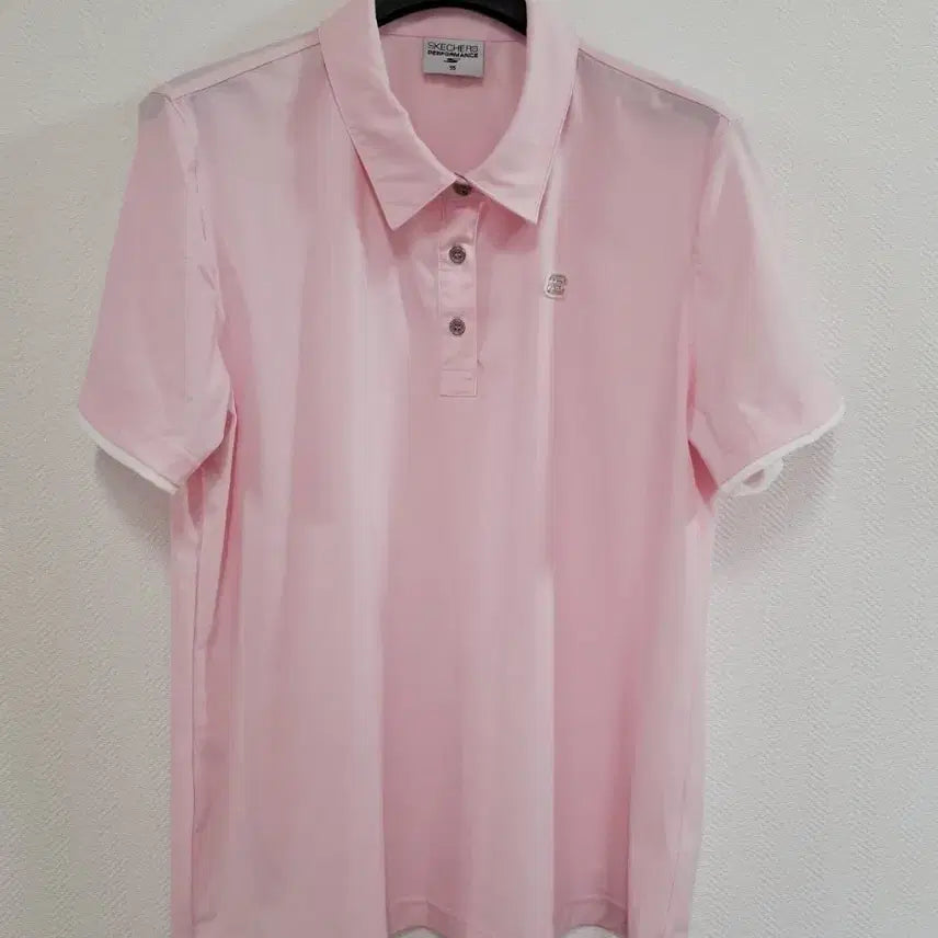 [BUNJANG] Skechers Performance Pink Short Sleeve Polo T-Shirt / 스키쳐스 퍼포먼스 핑크 반팔 카라티
