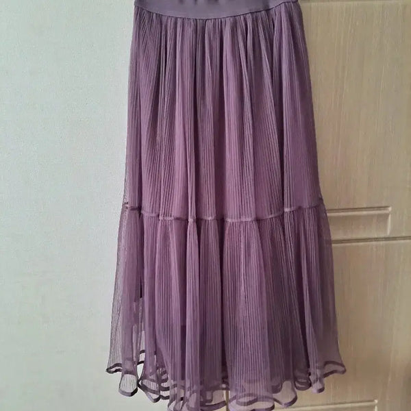 [BUNJANG] Banding Chiffon Banding Skirt / 밴딩 샤 밴딩 스커트
