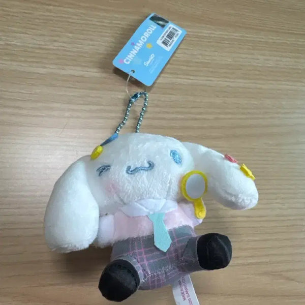 [BUNJANG] Sanrio Cinnamoroll Doll Keychain School Look 8cm / 산리오 시나모롤 인형 키링 스쿨룩8cm