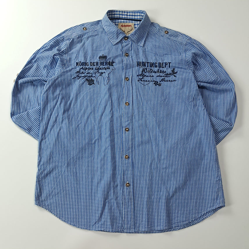 [BUNJANG] Landhaus 00s Bavarian Gingham Check Shirt / CA632 XL 란트하우스 00s 독일판 바바리안 깅엄체크 셔츠 남방
