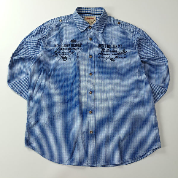 [BUNJANG] Landhaus 00s Bavarian Gingham Check Shirt / CA632 XL 란트하우스 00s 독일판 바바리안 깅엄체크 셔츠 남방