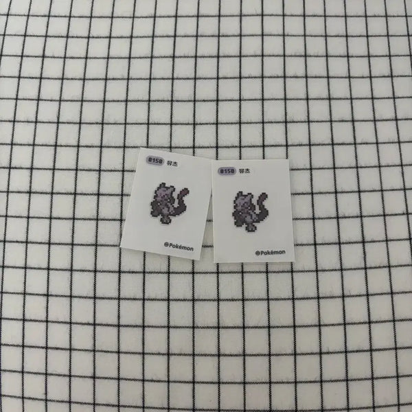 [BUNJANG] Pokemon Pixel Sticker Mewtwo / 포켓몬 픽셀 띠부씰 뮤츠