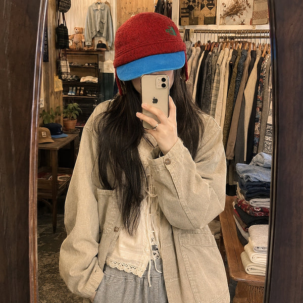 [BUNJANG] The North Face Vintage Earflap Duckbill Cap / 노스페이스 빈티지 이어플랩 덕빌 캡