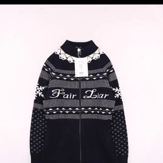 [BUNJANG] Fairlie Zip-Up Cardigan Navy / 페어라이어 집업 가디건 네이비