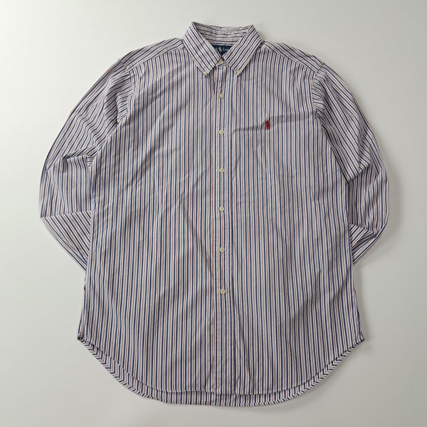[BUNJANG] Polo Ralph Lauren Classic Fit 00s Multi-Stripe Oxford Shirt XL / CA635 L 폴로 클래식핏 00s 멀티 스트라이프 셔츠 남방