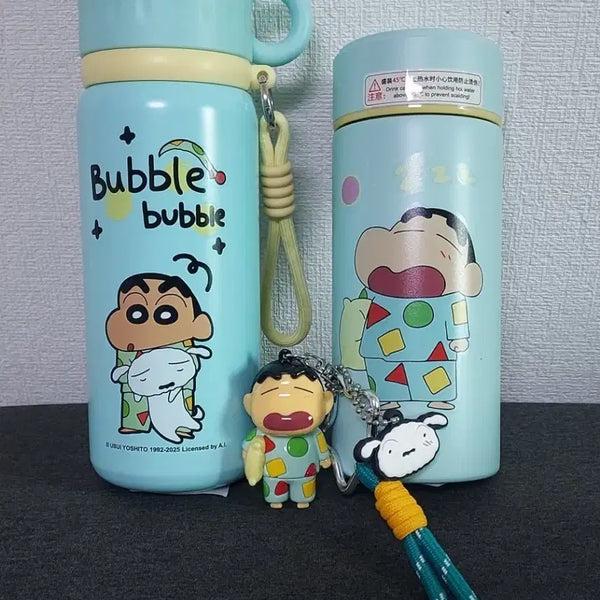 [BUNJANG] Crayon Shin-chan Character Insulated Tumbler Set / 짱구 보온  &  보냉병