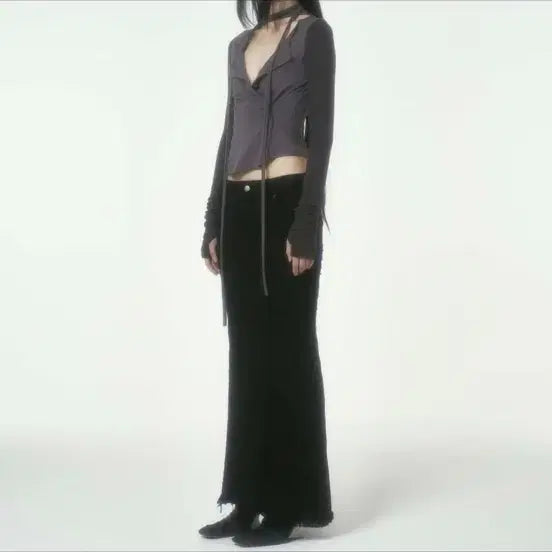 [BUNJANG] Bonnae Washed Denim Skirt Black / (2) 본네 워시드 데님 스커트 블랙 bonnae 보헤미안서울