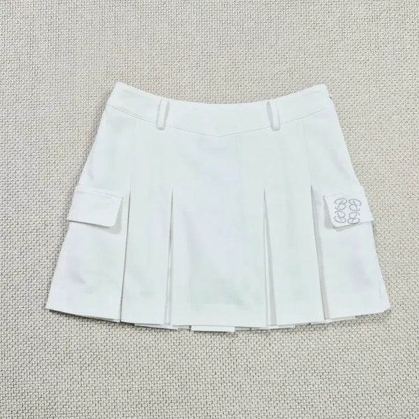 [BUNJANG] Benjefe White Pleated Skirt / 벤제프 화이트 플리츠 스커트 67