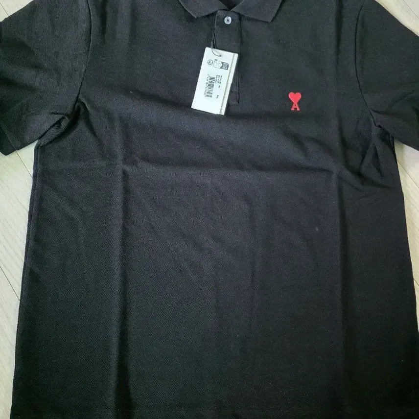 [BUNJANG] AMI Short Sleeve Polo Shirt Black XL / [새상픔] 아미 반팔 카라티 블랙 XL