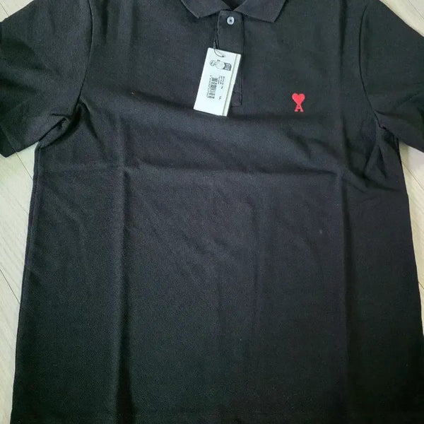 [BUNJANG] AMI Short Sleeve Polo Shirt Black XL / [새상픔] 아미 반팔 카라티 블랙 XL