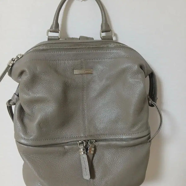 [BUNJANG] Patrice Bréal Women's Leather Backpack Grey / 파트리스 브레알 여성 가죽 백팩 그레이