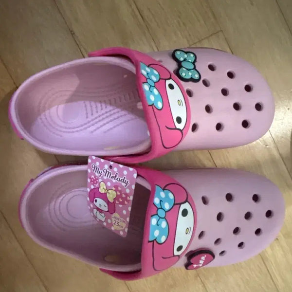 [BUNJANG] Sanrio My Melody Crocs Sandals (Pink, Size 230) / 정품 마이멜로기 크록스 새것