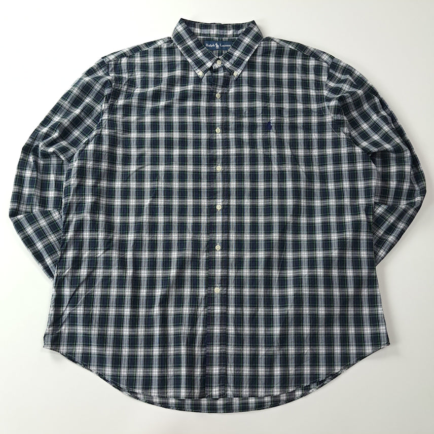 [BUNJANG] Polo Ralph Lauren Modern Blackwatch Check Shirt XXL / CA641 2XL 폴로 00s 모던 블랙워치 체크 셔츠 남방