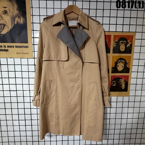 [BUNJANG] Women's Beige Trench Coat Size 77 / 트렌치코트 베이지 77 0817