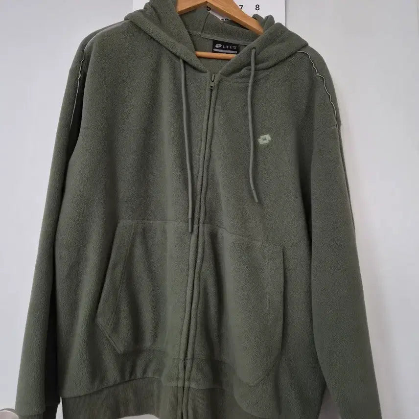 [BUNJANG] Lot-to Fleece Hooded Zip-up / 로또 플리스 후리스 후드집업