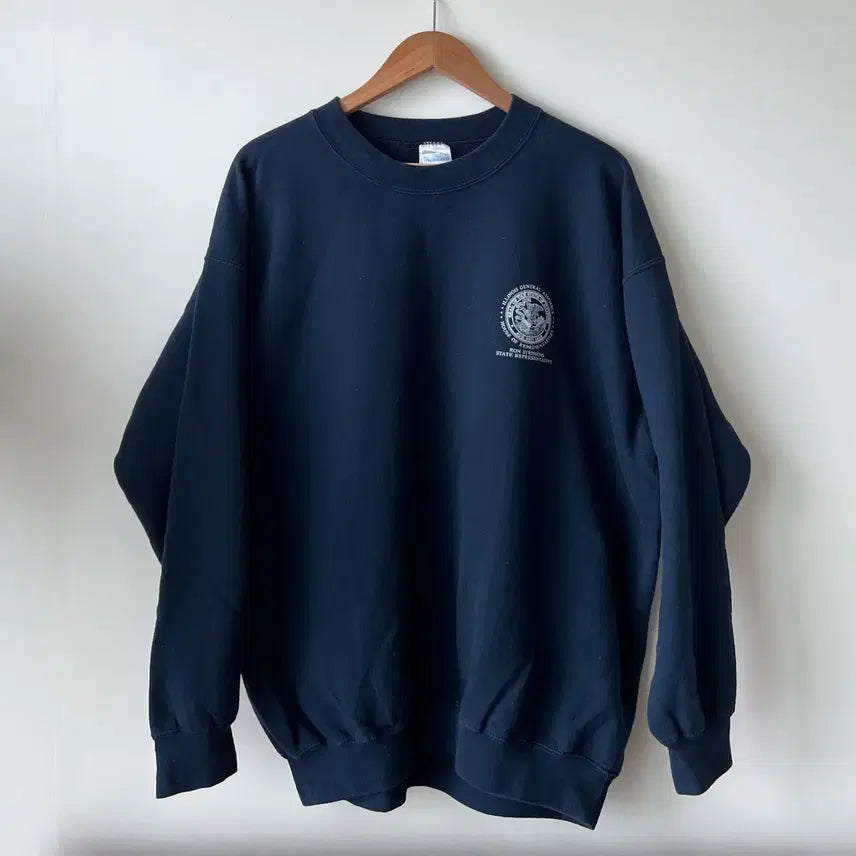 [BUNJANG] Gildan USA Vintage Sweatshirt Navy XL / 길단 USA 빈티지 스웻셔츠 네이비 XL