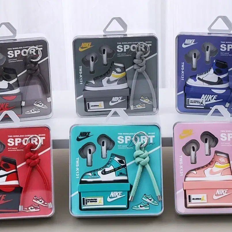 [BUNJANG] Nike Air Jordan Bluetooth Earphone Keychain Set / 나이키 에어 조던 키링 블루투스 이어폰 세트