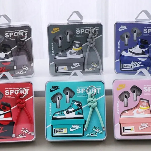 [BUNJANG] Nike Air Jordan Bluetooth Earphone Keychain Set / 나이키 에어 조던 키링 블루투스 이어폰 세트