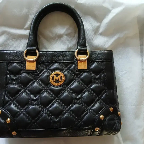 [BUNJANG] Metimecity Quilting Tote Bag Black / 메트로시티 퀼팅 토트백 블랙