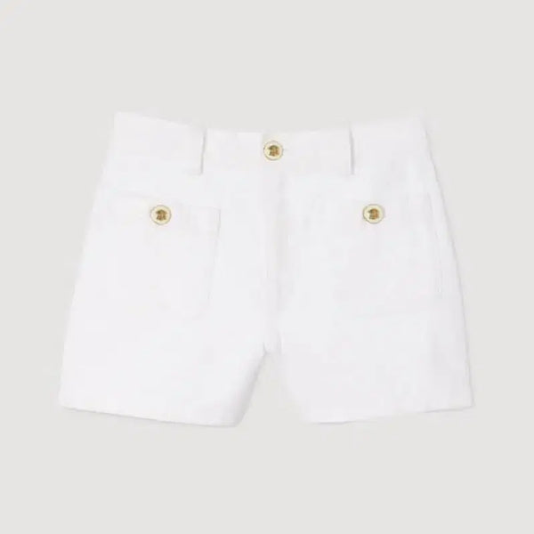 [BUNJANG] Sandro Ivory Denim Shorts / 산드로 데님 아이보리 반바지 쇼츠 sandro