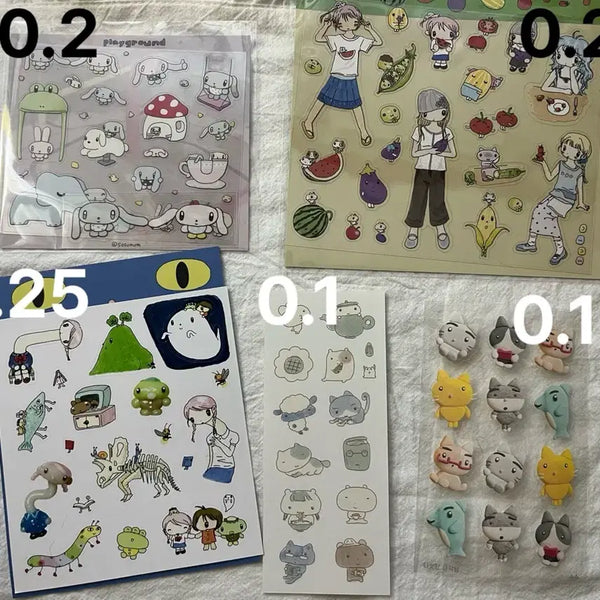 [BUNJANG] Susu Transparent Tongpan Sticker Set / 수수님 통판 스티커