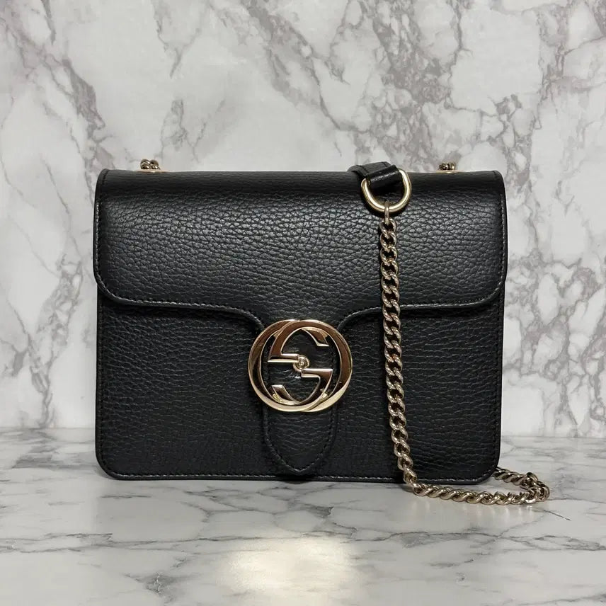 [BUNJANG] Gucci Interlocking Chain Shoulder Bag (Small) / [S] 구찌 인터로킹 체인 숄더백