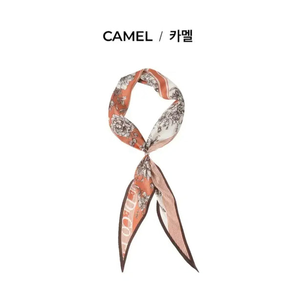 [BUNJANG] DECO Silk Floral Pattern Scarf / 새상품)DECO 데코 실크 스카프