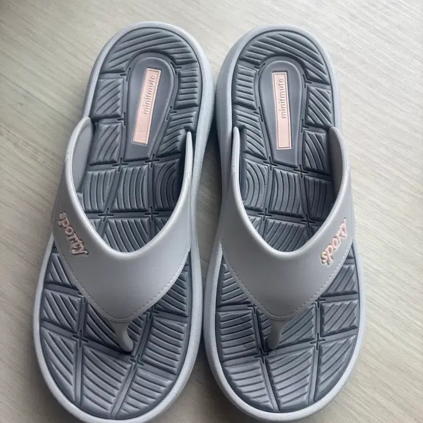 [BUNJANG] minitmute Flip Flop Sandals Grey Size 39 / 미닛뮤트 플립플랍 쪼리 그레이 39