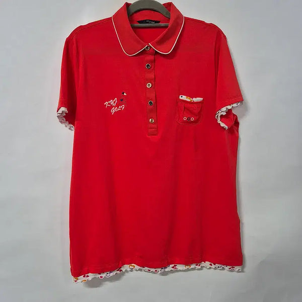 [BUNJANG] Kim Young Joo Summer Short Sleeve Golf T-Shirt Women's Size 105 / 김영주 여름 반팔 골프티셔츠/여성105