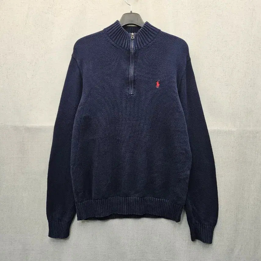 [BUNJANG] Polo Ralph Lauren Navy Half-Zip Knit / 폴로 랄프로렌 네이비 반집업 니트 (401