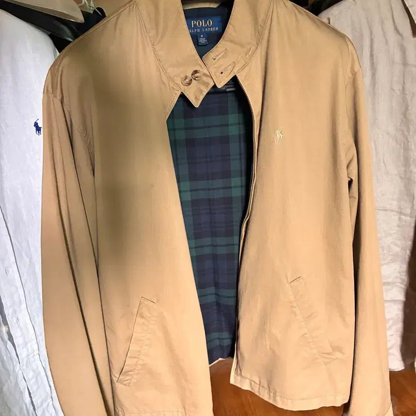 [BUNJANG] Polo Ralph Lauren Twill Barracuda Jacket Beige / 폴로랄프로렌 트윌자켓 바라쿠다 m 베이지