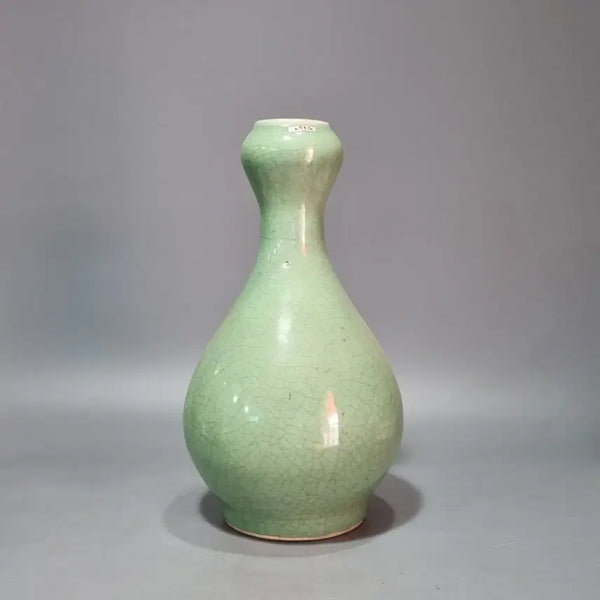 [BUNJANG] Antique Celadon Crackle Glaze San Du Bottle (Height 37cm) / 골동품 청자 빙렬 산두병. 고37