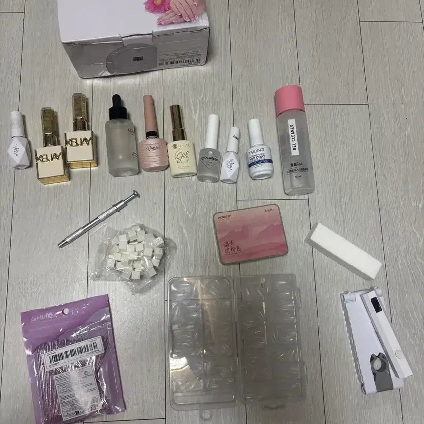 [BUNJANG] Nail Art Set with UV Gel Lamp / 네일아트 세트 UV 젤 램프 포함