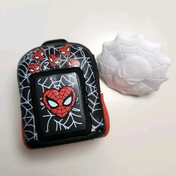 [BUNJANG] McDonald's Happy Meal Spider-Man Bag Keychain Toy (7) Black Heart Backpack / [판매] 맥도날드 해피밀 스파이더맨 가방 키링 장난감 7번 블랙 하트 백팩