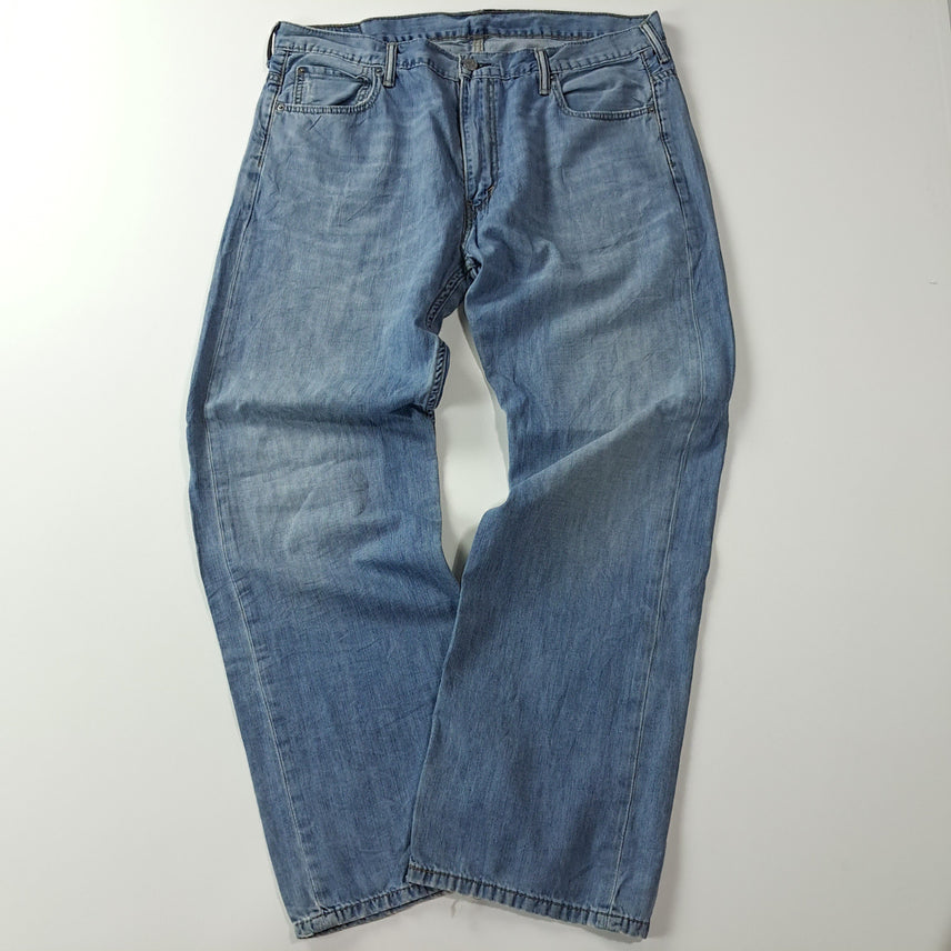 [BUNJANG] Levi's 569 Loose Straight Pastel Blue Denim Jeans (W36 L32) / CA650 36 리바이스 569 루즈 스트레이트 데님 팬츠 바지