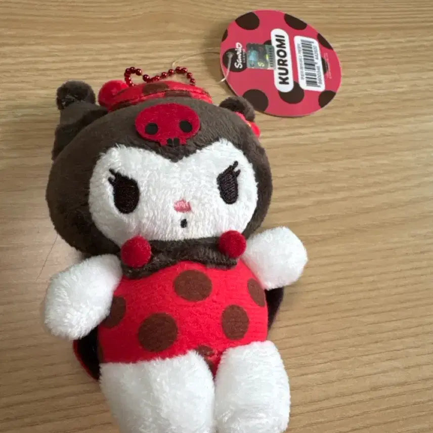 [BUNJANG] Kuromi Ladybug Bag Charm 8cm / 쿠로미 레이디버그 가방걸이 8cm
