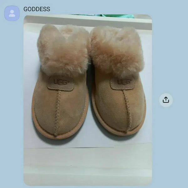 [BUNJANG] UGG Coquette Shearling Slippers - Sand / UGG(어그) 여성용 Coquette(코케트) 양털 슬리퍼