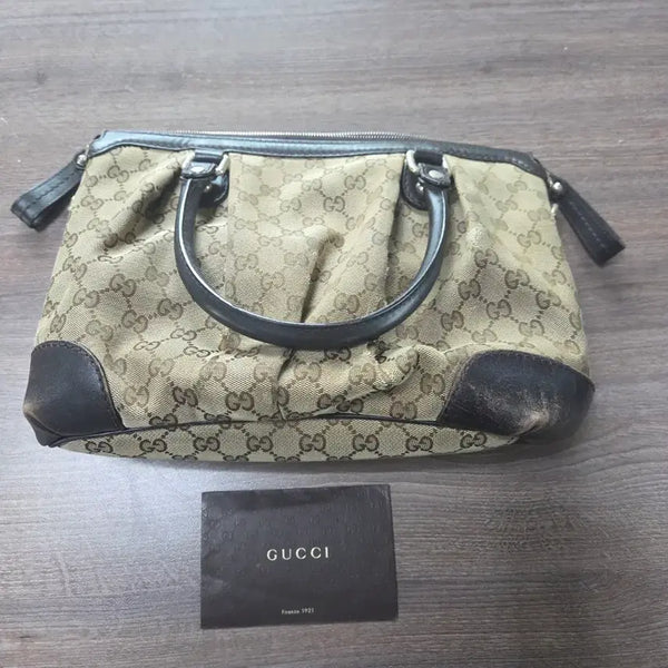 [BUNJANG] Gucci GG Canvas Sukey Tote Bag (Used with Significant Wear) / [정품/영수증] 구찌 GG 캔버스 수키백 (사용감/손상 많음)