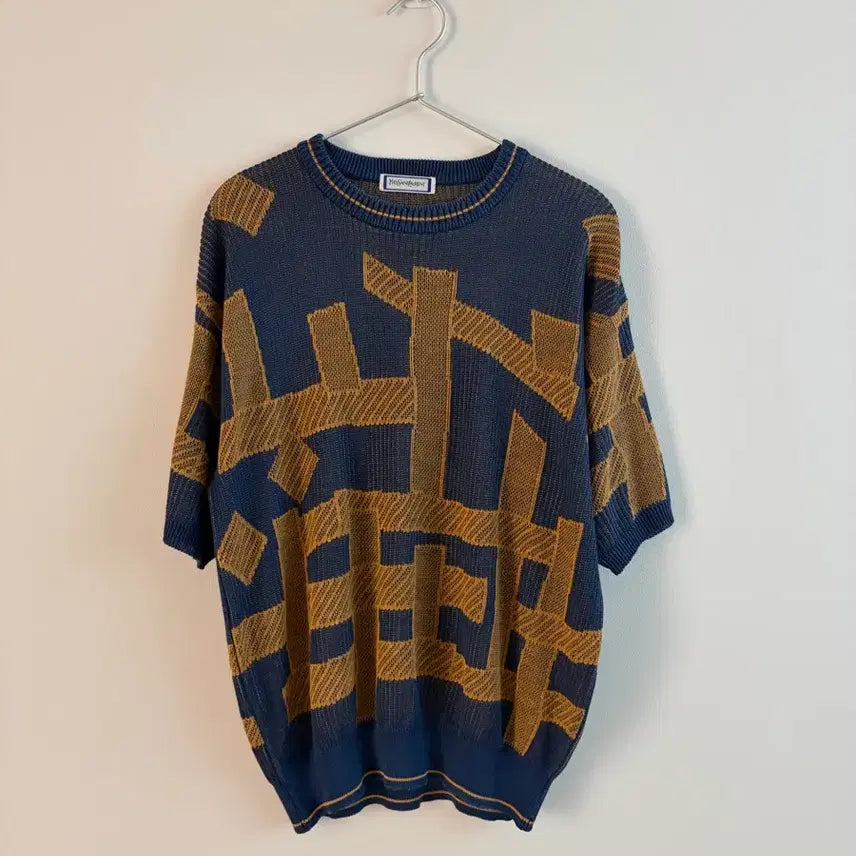 [BUNJANG] Saint Laurent Short Sleeve Knit T-Shirt / 입생로랑 반팔 니트 티셔츠