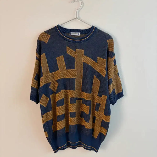 [BUNJANG] Saint Laurent Short Sleeve Knit T-Shirt / 입생로랑 반팔 니트 티셔츠