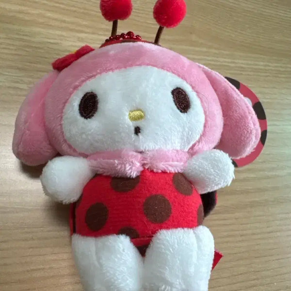[BUNJANG] My Melody Ladybug Charm 8cm / 마이멜로디 레이디버그 키링 8cm