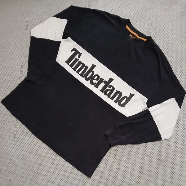 [BUNJANG] Timberland Long Sleeve T-Shirt Black White / 팀버랜드 긴팔 티셔츠 블랙 화이트