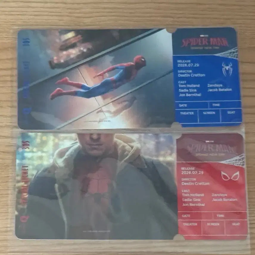 [BUNJANG] Spider-Man Brand New Day Special Ticket Set (2 types) & Pin Badge / 스파이더맨 브랜뉴 데이 스페셜티켓 2종 1세트 / 핀뱃지