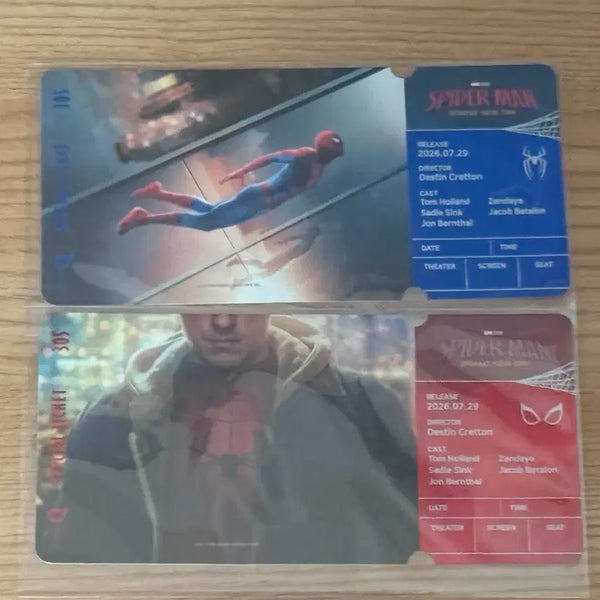 [BUNJANG] Spider-Man Brand New Day Special Ticket Set (2 types) & Pin Badge / 스파이더맨 브랜뉴 데이 스페셜티켓 2종 1세트 / 핀뱃지