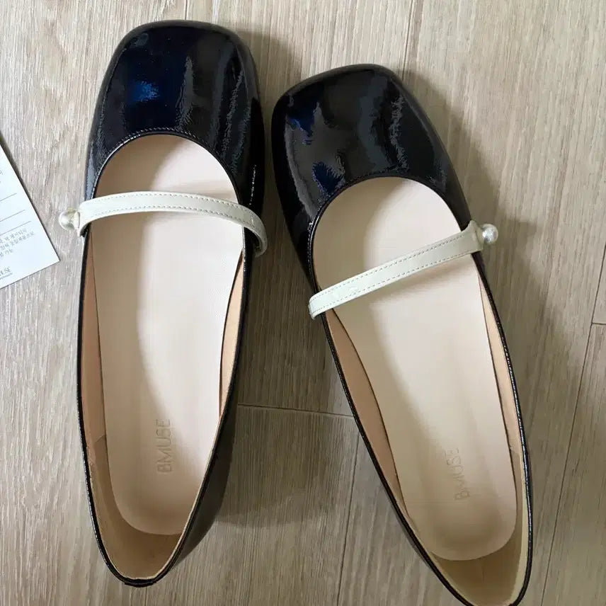 [BUNJANG] BMUSE Pearl Strap Ballet Flats - 245 / BMUSE 비뮤즈 진주 플랫 245