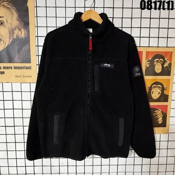 [BUNJANG] Jeep Fleece Zip-Up Jacket XL Black / 지프 집업 XL 0817