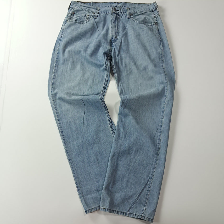 [BUNJANG] Levi's 569 Loose Straight Pastel Blue Denim Jeans (34) / CA655 34 리바이스 569 루즈 스트레이트 데님 팬츠 바지